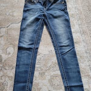 Miss Me Dark Blue Skinny Jeans